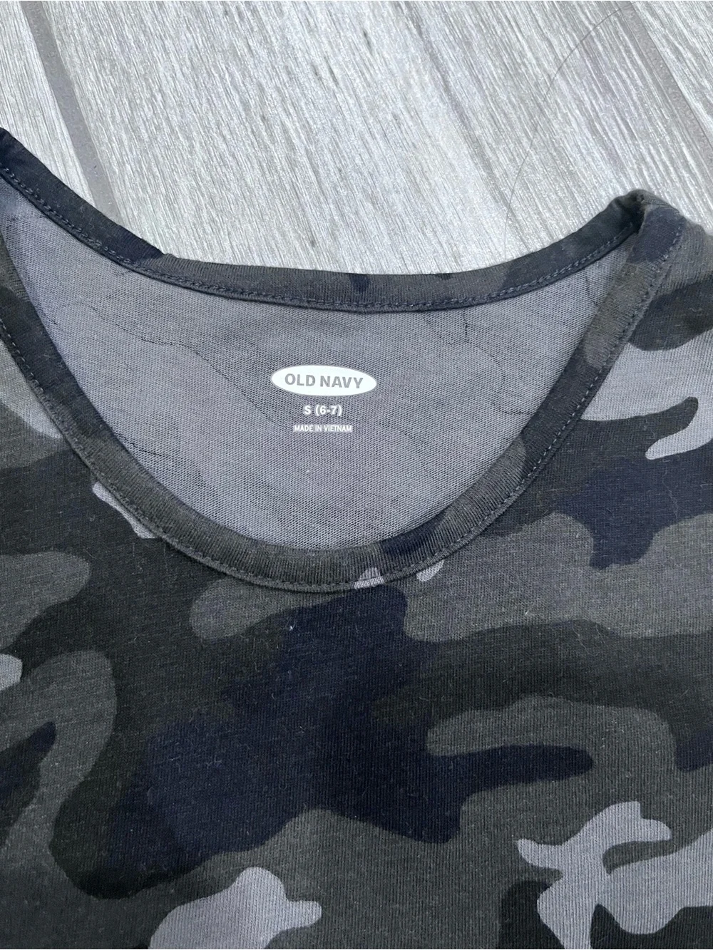 Old Navy Blue & Black Camo Tank Tops - 2 Pack